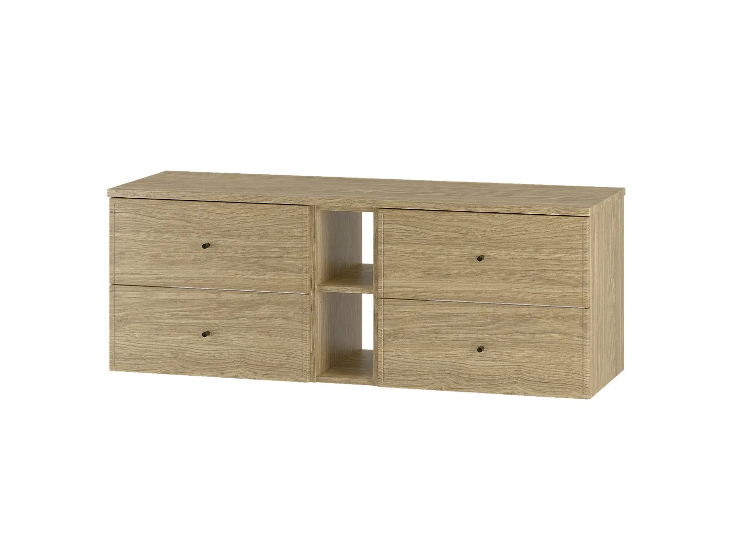Großes Badezimmer-Set mit Regal und Eichen-Arbeitsplatte-FURNIAVENA