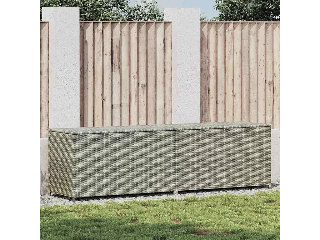 Große Aufbewahrungsbox für Garten, Grau-FURNIAVENA
