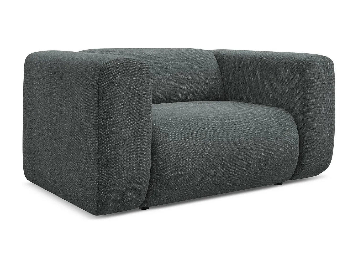 Bequemer Sessel in modernem Graphit-FURNIAVENA