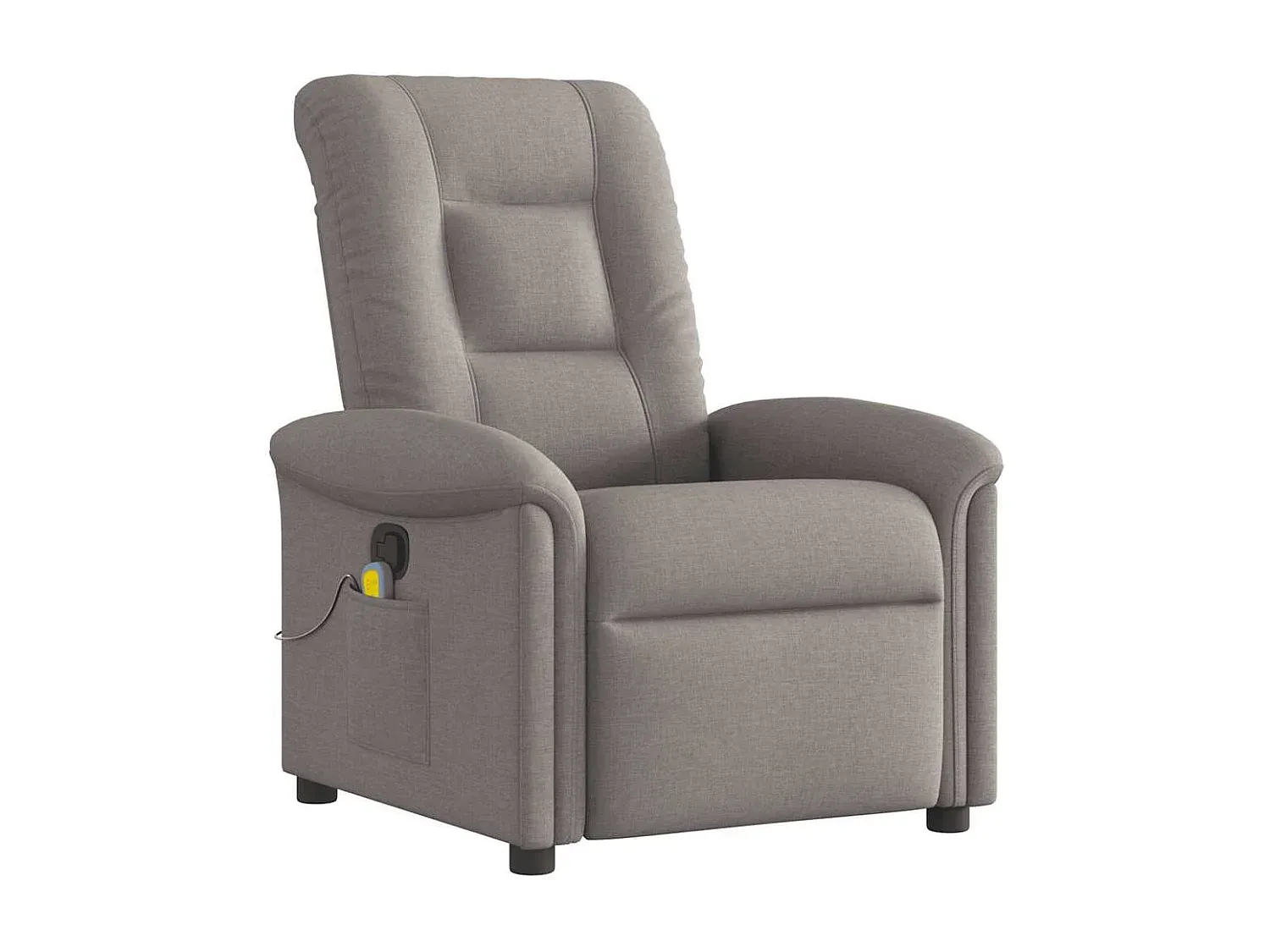 Bequemer Massagesessel mit Stoffbezug in Taupe-FURNIAVENA