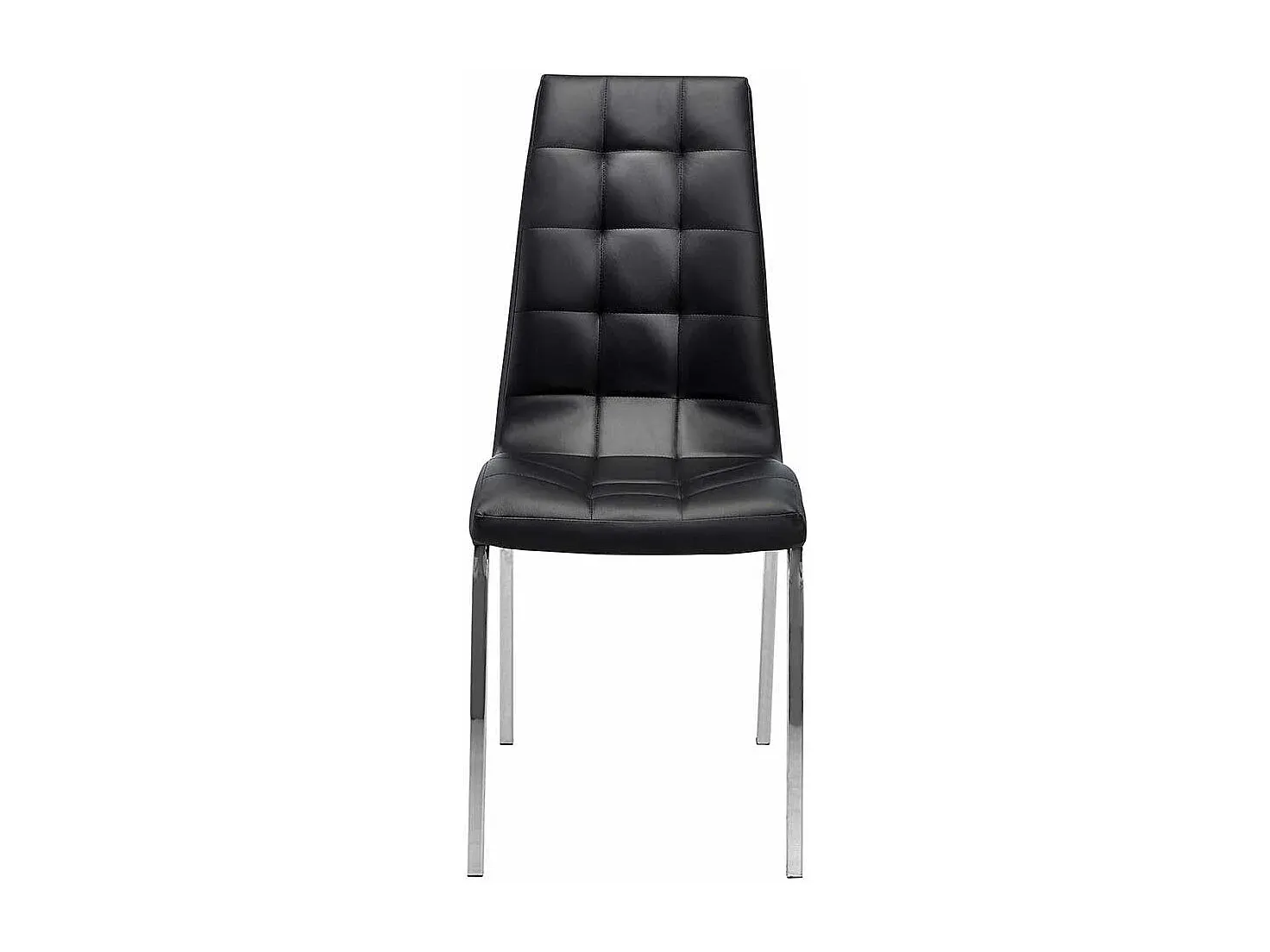 Moderner Esszimmerstuhl im 2er Set aus Kunstleder und Metall-FURNIAVENA