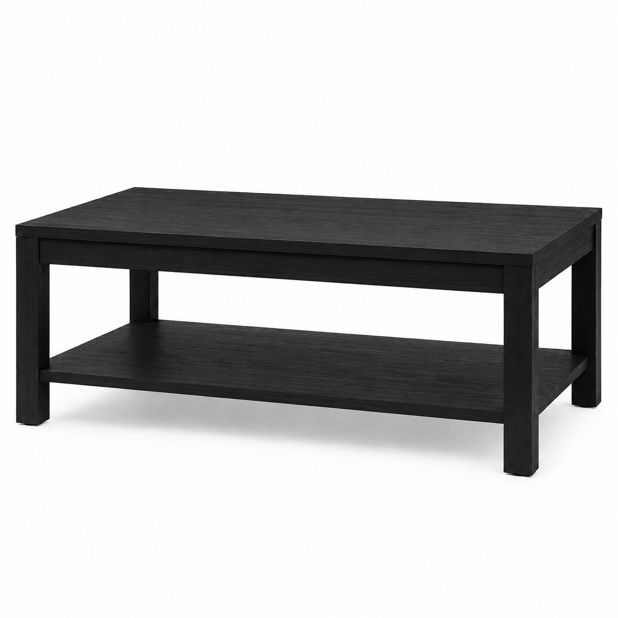 Minimalistischer Couchtisch 110 cm mit Ablage-SelviaModern