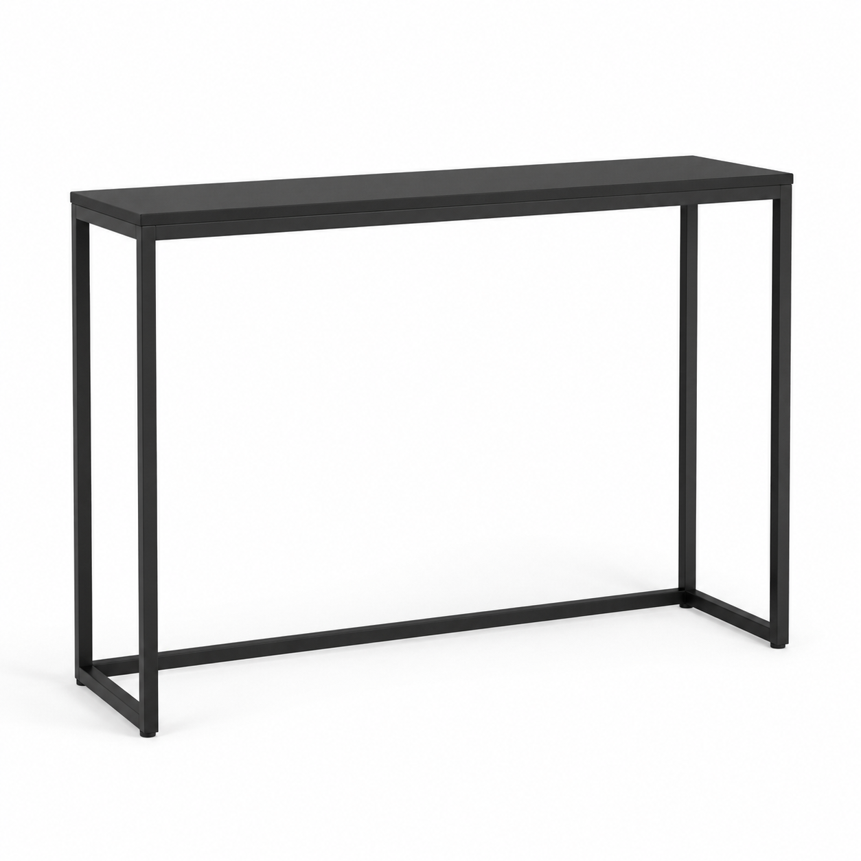 Schmaler Konsolentisch Schwarz für Flur und Wohnzimmer-SelviaModern