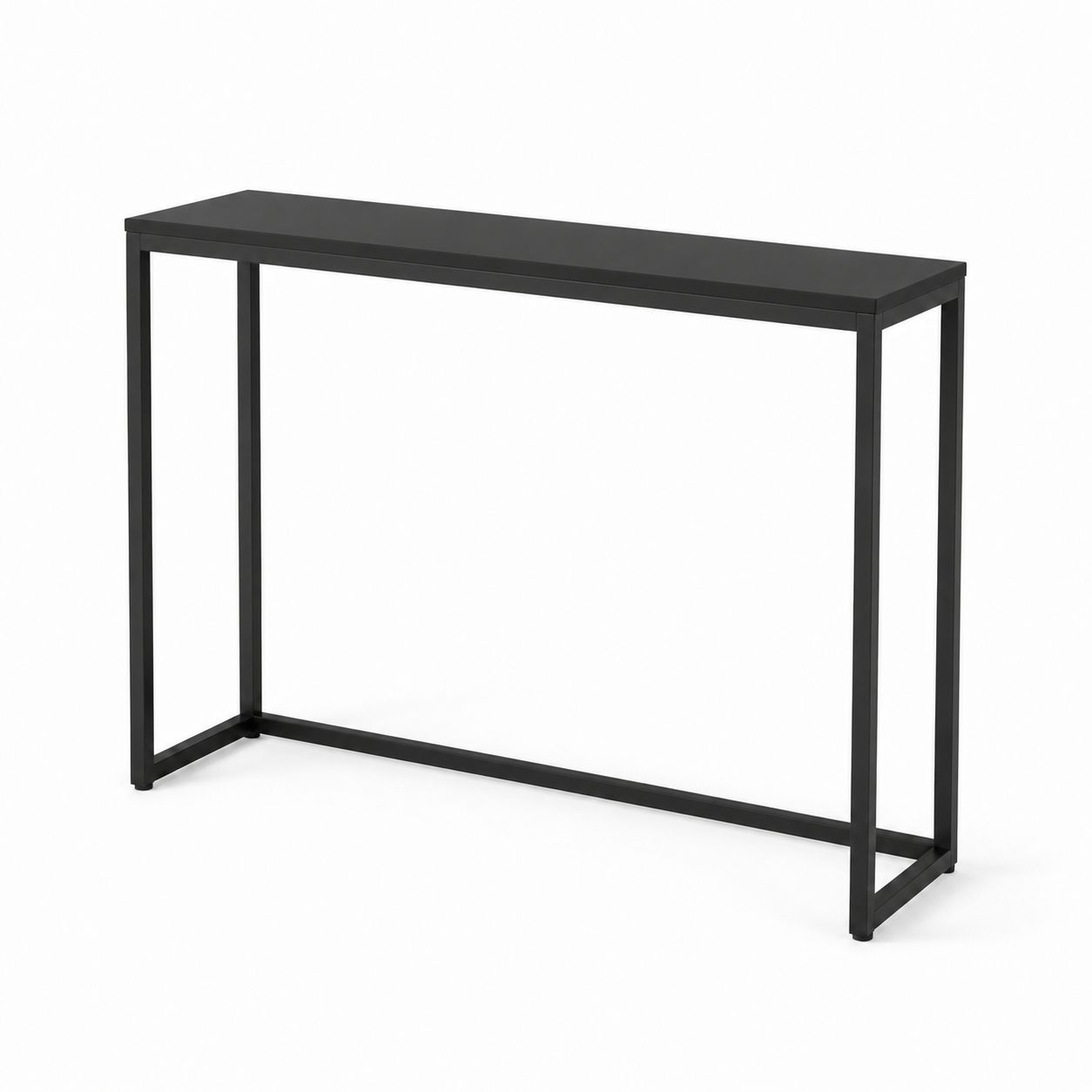 Schmaler Konsolentisch Schwarz für Flur und Wohnzimmer-SelviaModern