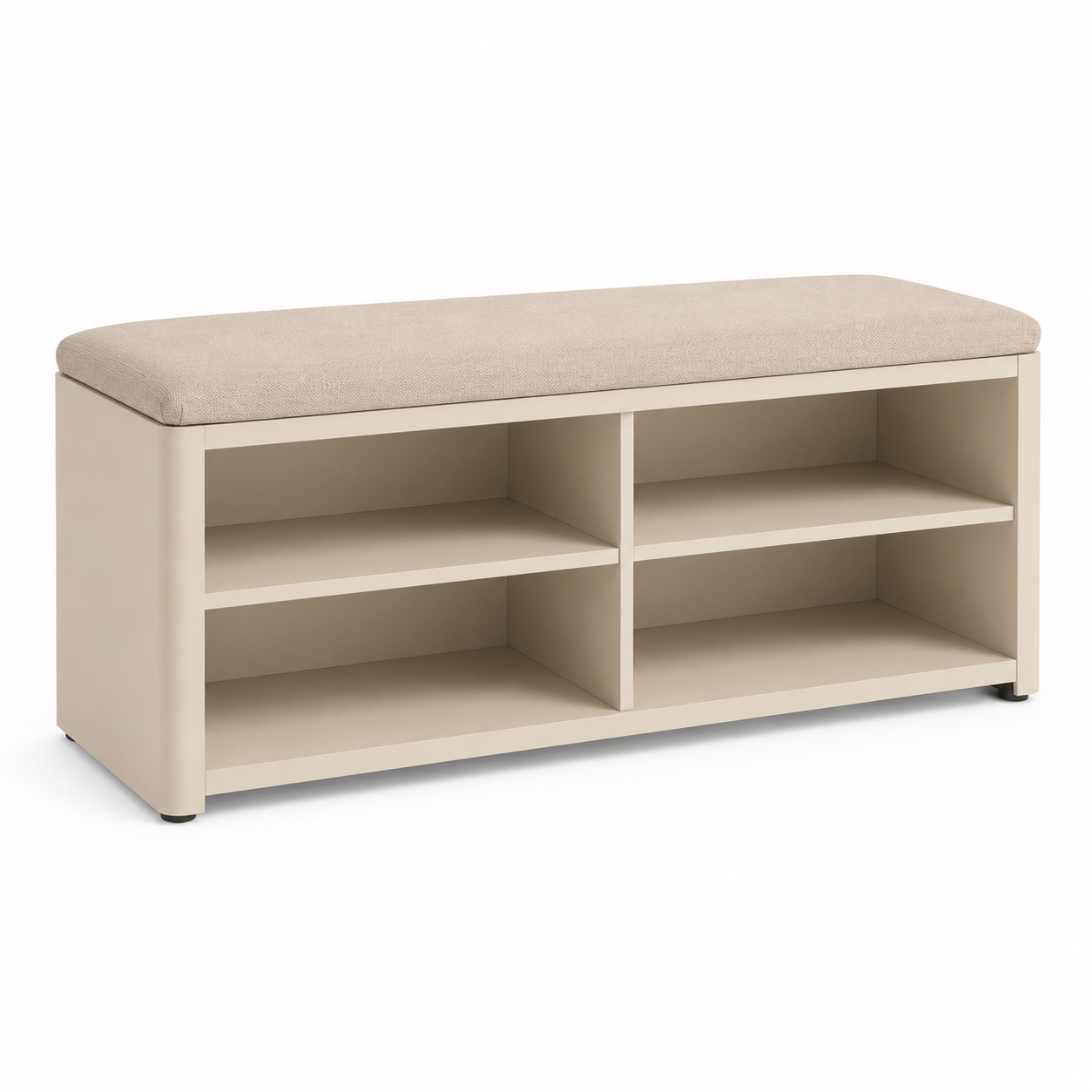 Schuhbank 100 cm mit Sitzpolster und Stauraum-SelviaModern