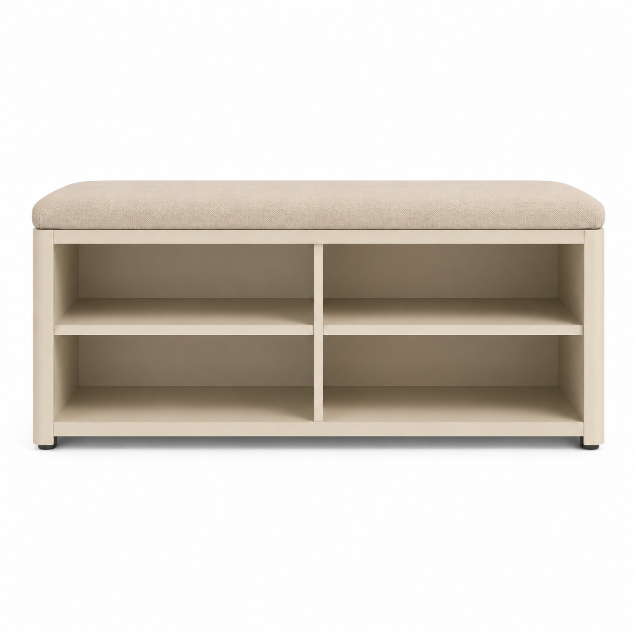 Schuhbank 100 cm mit Sitzpolster und Stauraum-SelviaModern