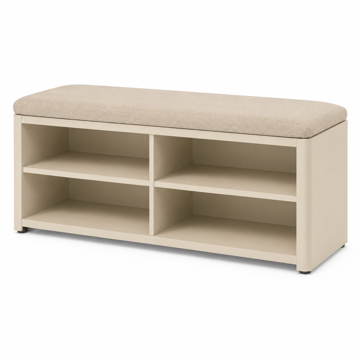Schuhbank 100 cm mit Sitzpolster und Stauraum-SelviaModern