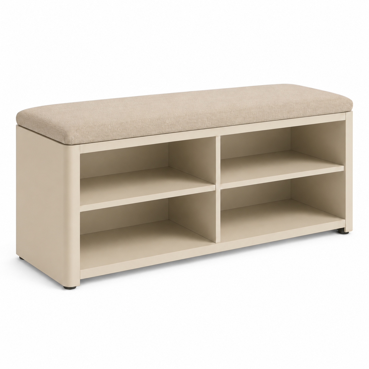 Schuhbank 100 cm mit Sitzpolster und Stauraum-SelviaModern
