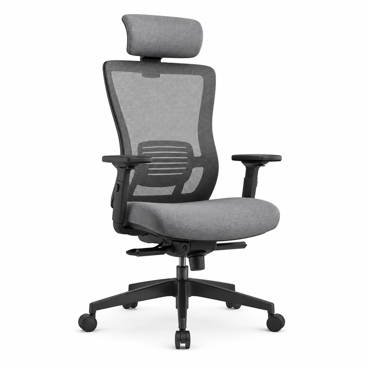Ergonomischer Drehstuhl 118 cm mit Stoffbezug-SelviaModern