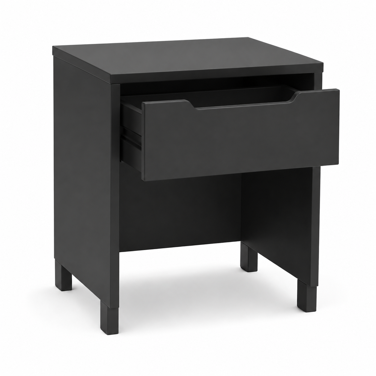 Kompakter Nachttisch 45x40x55 cm mit Schublade-SelviaModern