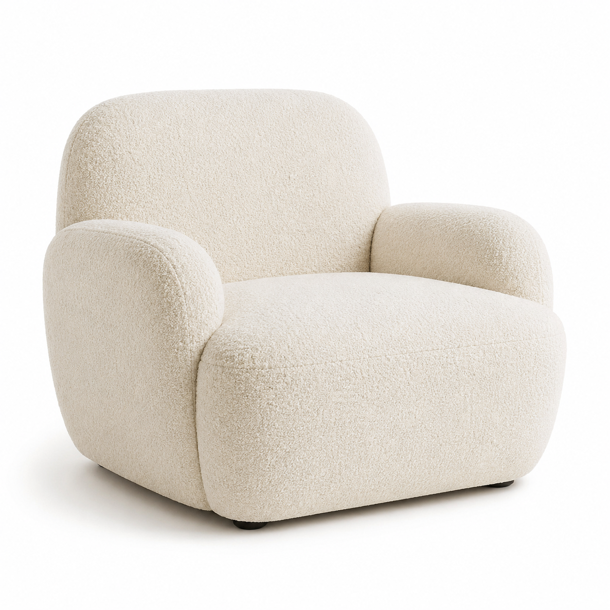 Relaxsessel 80 cm mit Bouclé-Bezug-SelviaModern