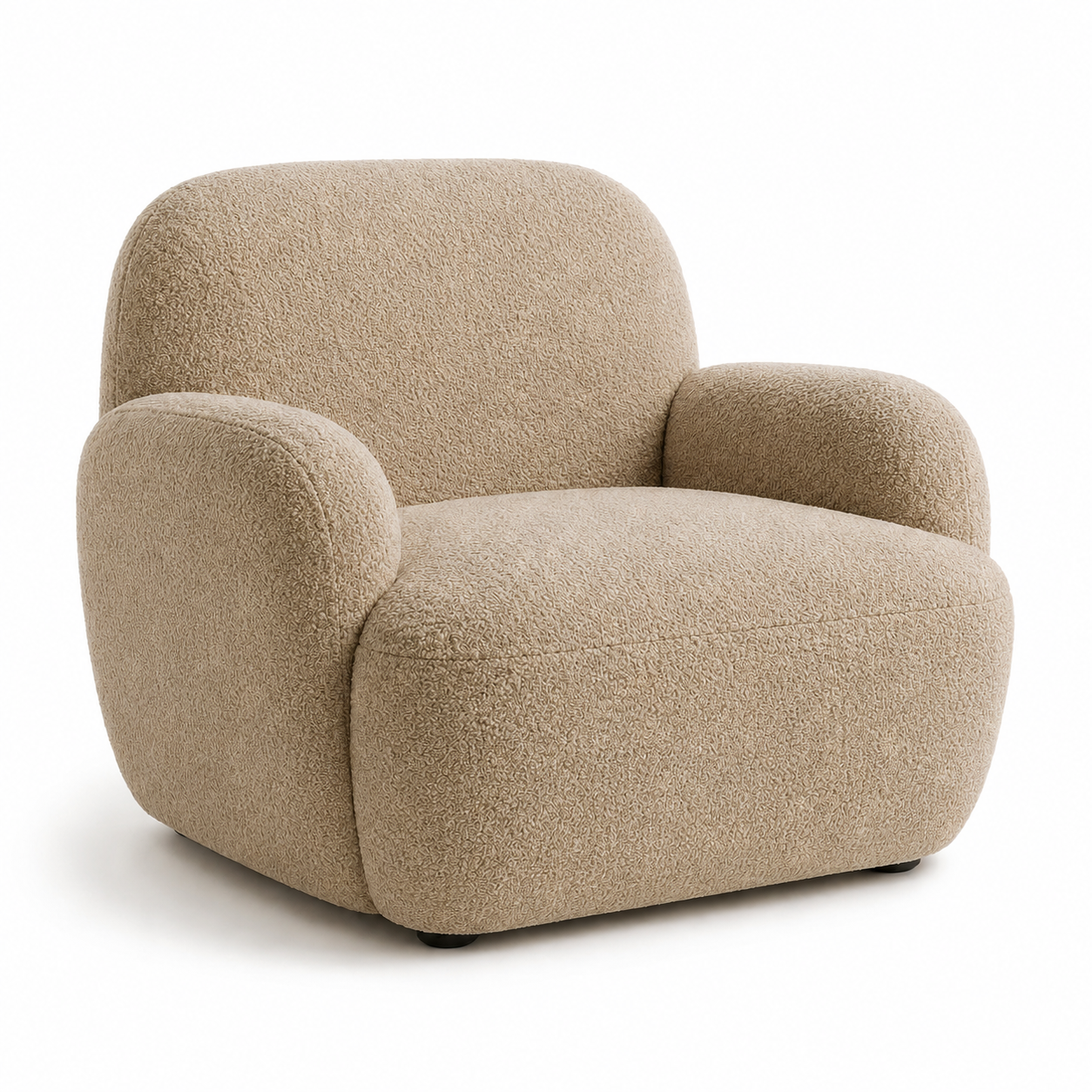 Relaxsessel 80 cm mit Bouclé-Bezug-SelviaModern