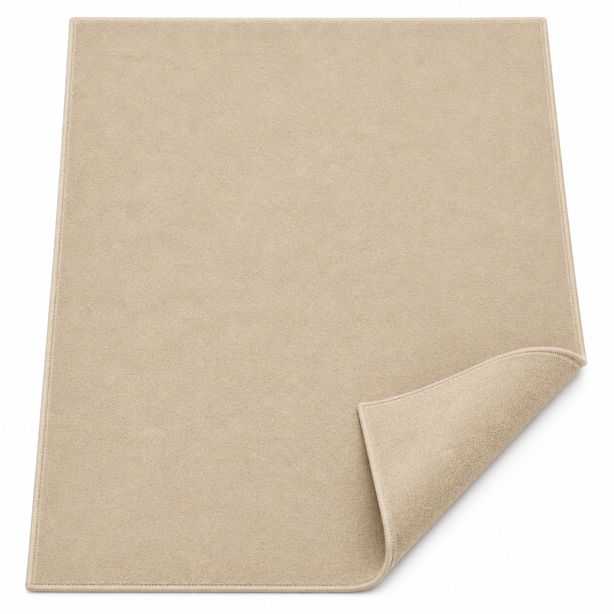 Kurzflor Teppich Beige für Wohnzimmer und Schlafzimmer-SelviaModern