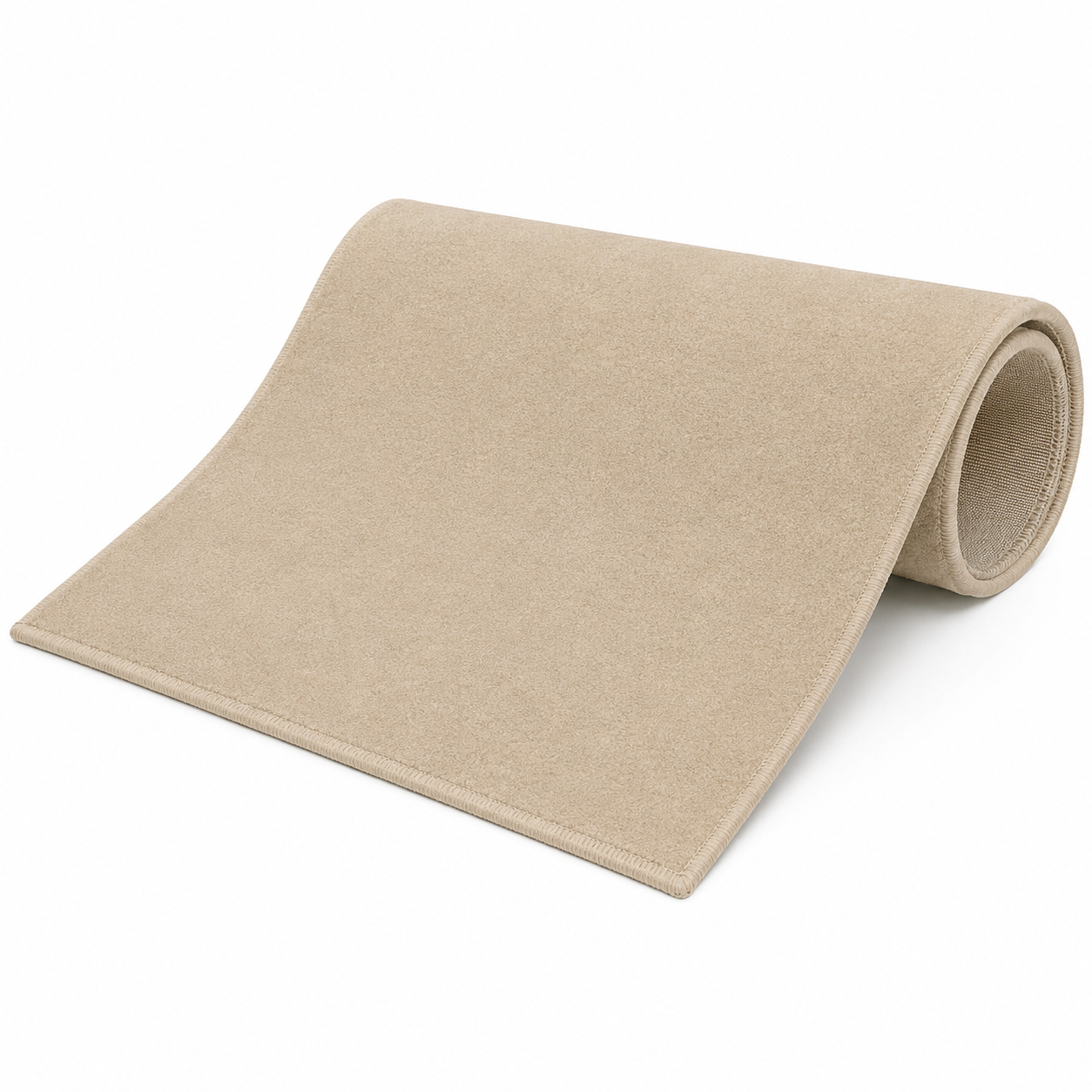 Kurzflor Teppich Beige für Wohnzimmer und Schlafzimmer-SelviaModern