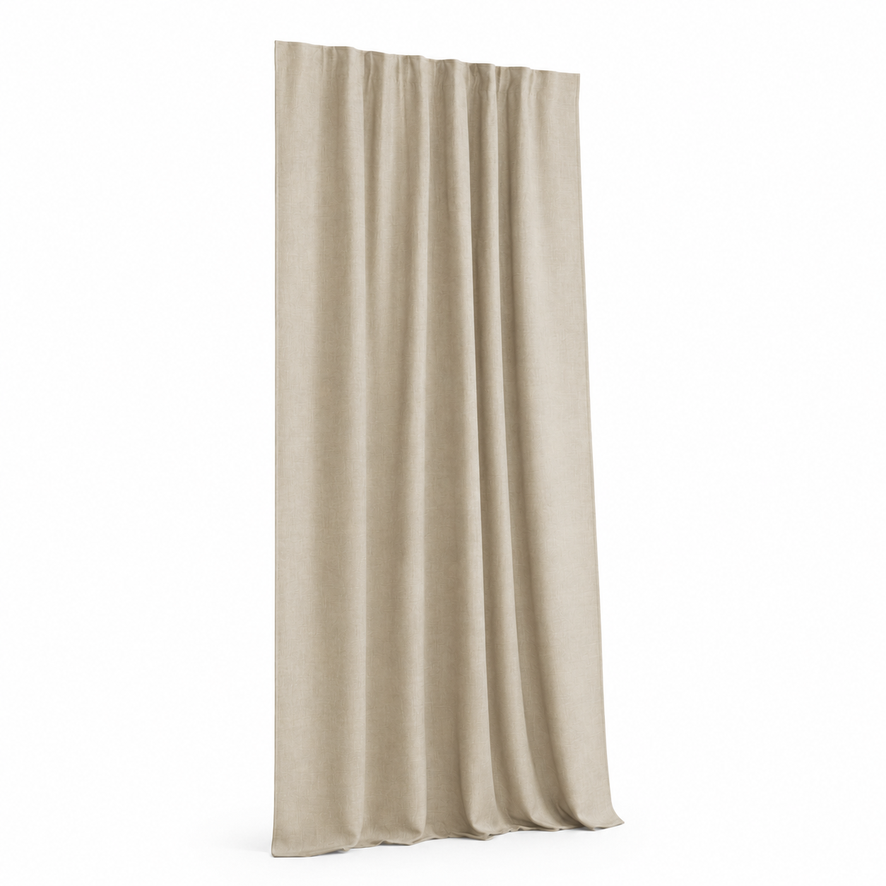 Verdunkelungsvorhang Beige in Leinenoptik-SelviaModern