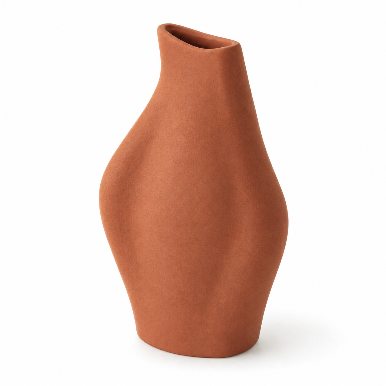 Keramik Vase 30 cm im organischen Design-SelviaModern