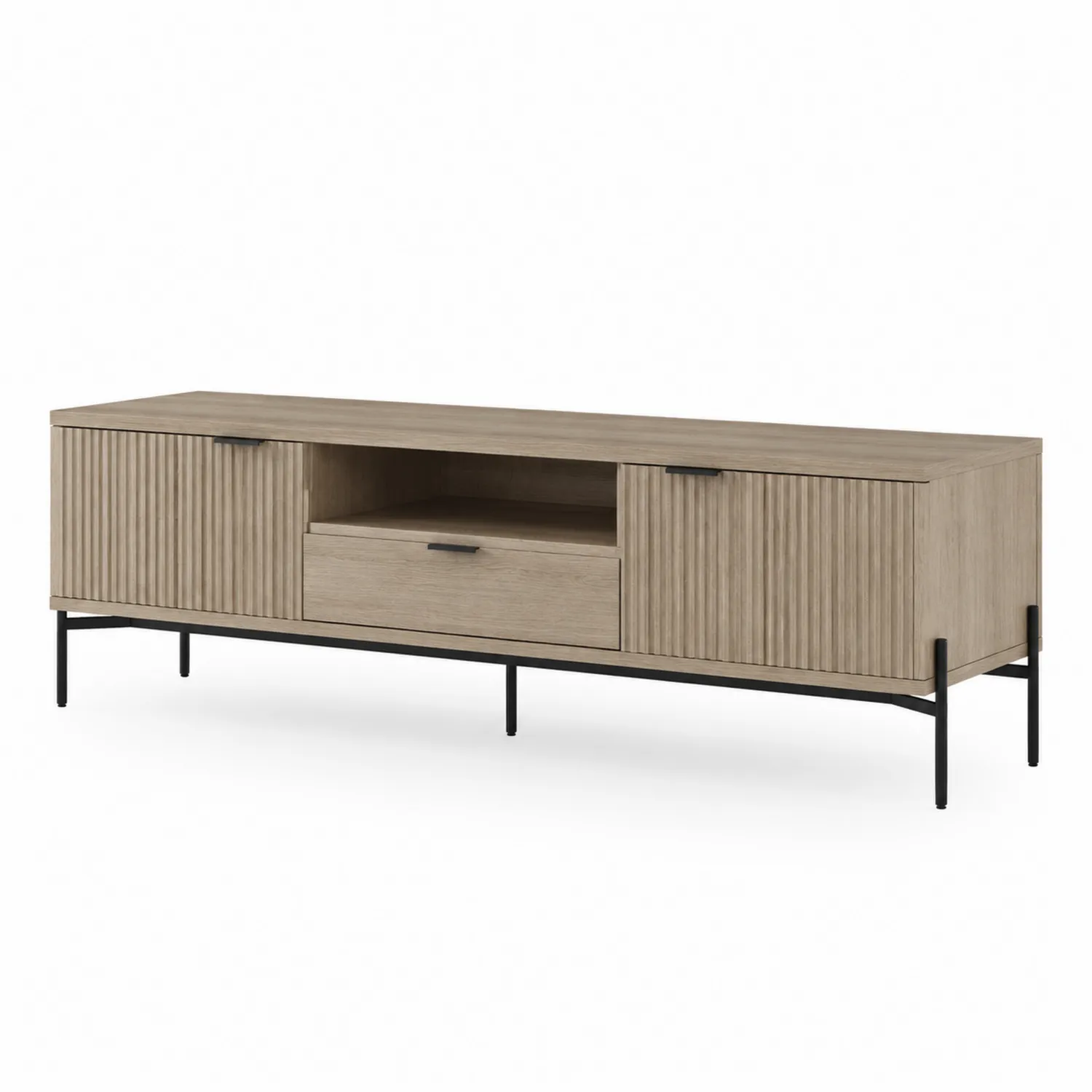 Szafka RTV z MDF i Stali 150x40x50 cm