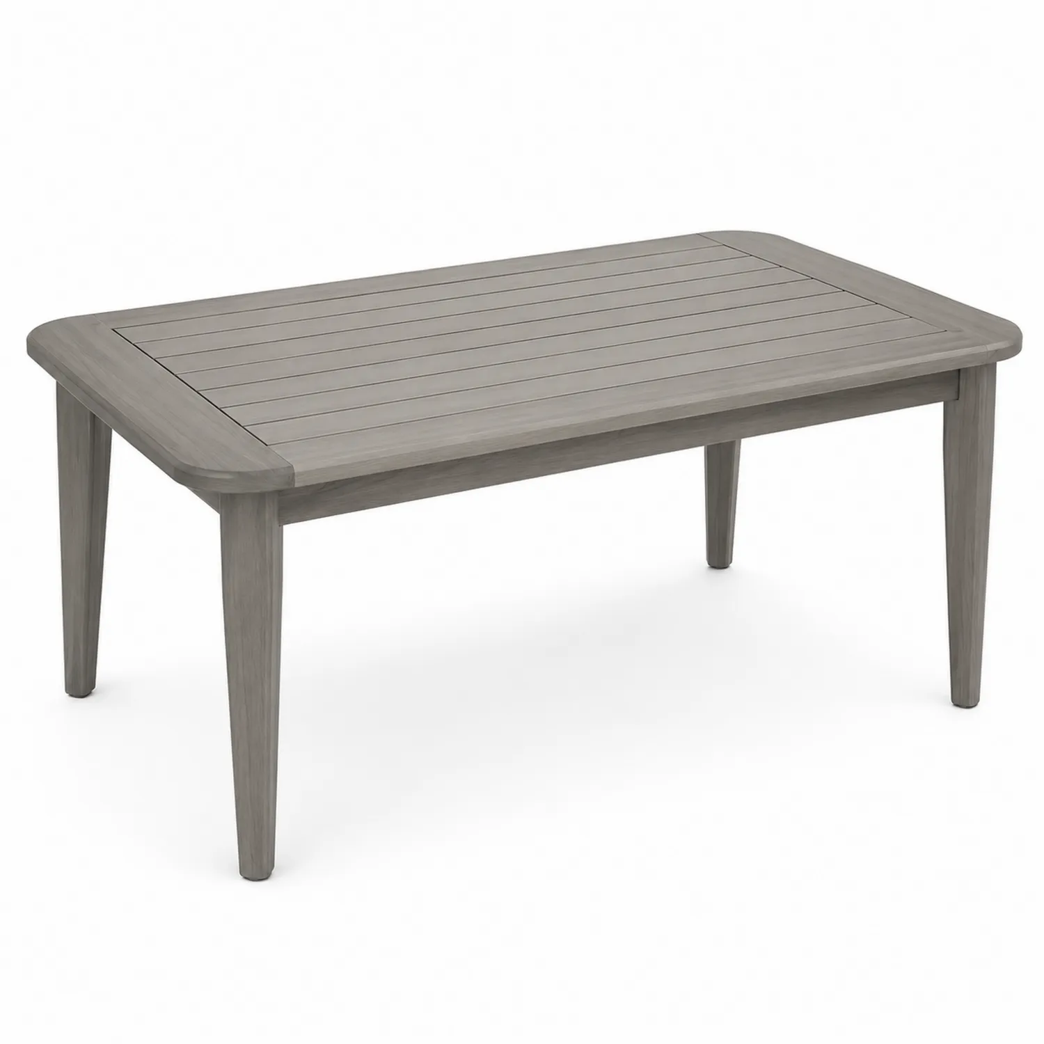 Stół ogrodowy drewniany z drewna akacjowego szary 150cm