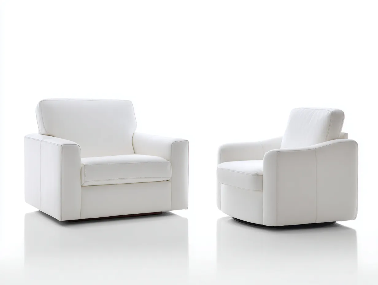 Relaxsofa Sets-Kunstleder-98x92x100 cm-Weiß-Moderne Relaxoptik-Jadiyloft