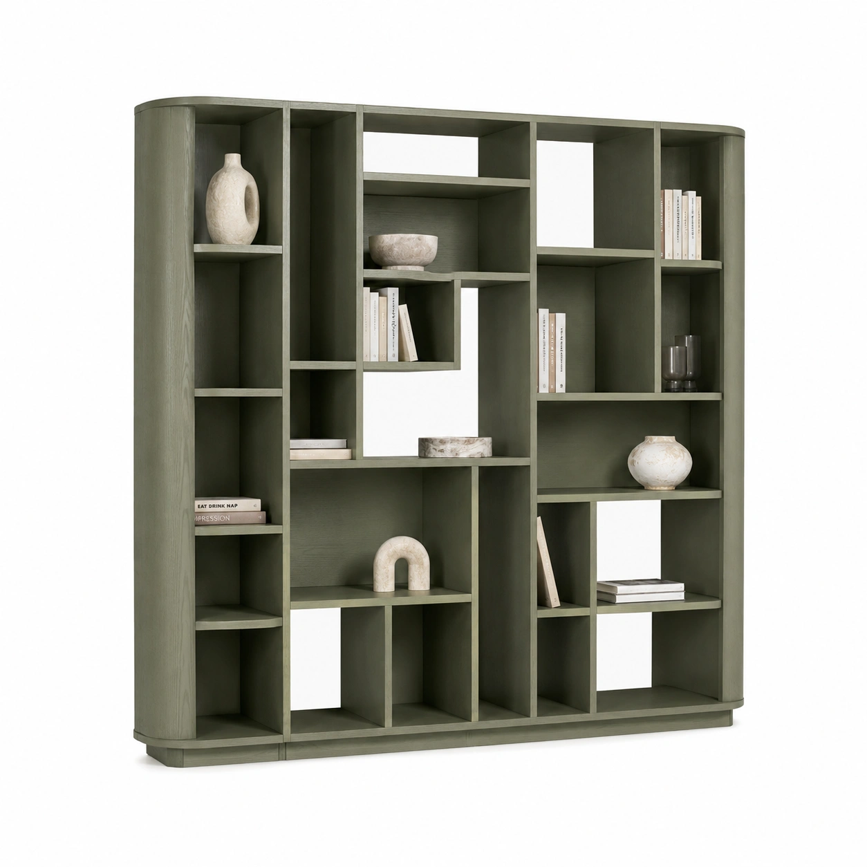 Bibliotheque verte decorative