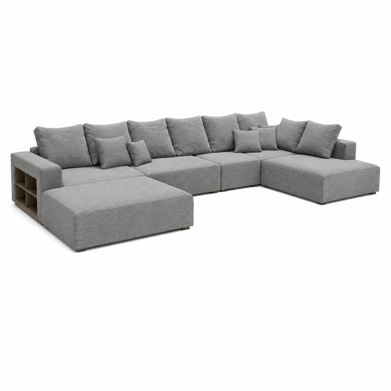 Canape d angle gris moderne