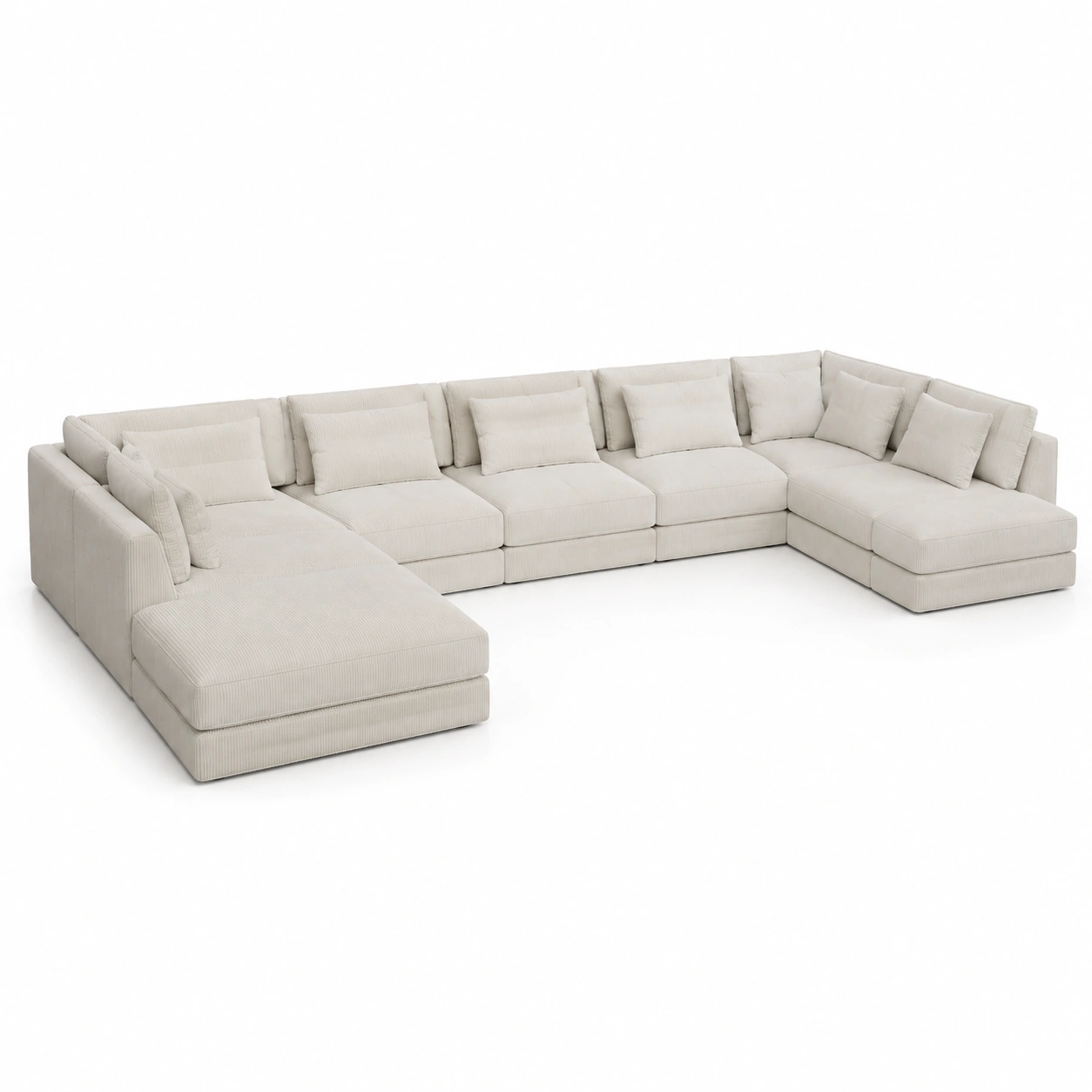 Canape beige contemporain