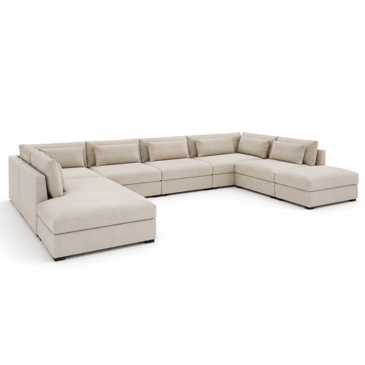 Canape d angle beige clair