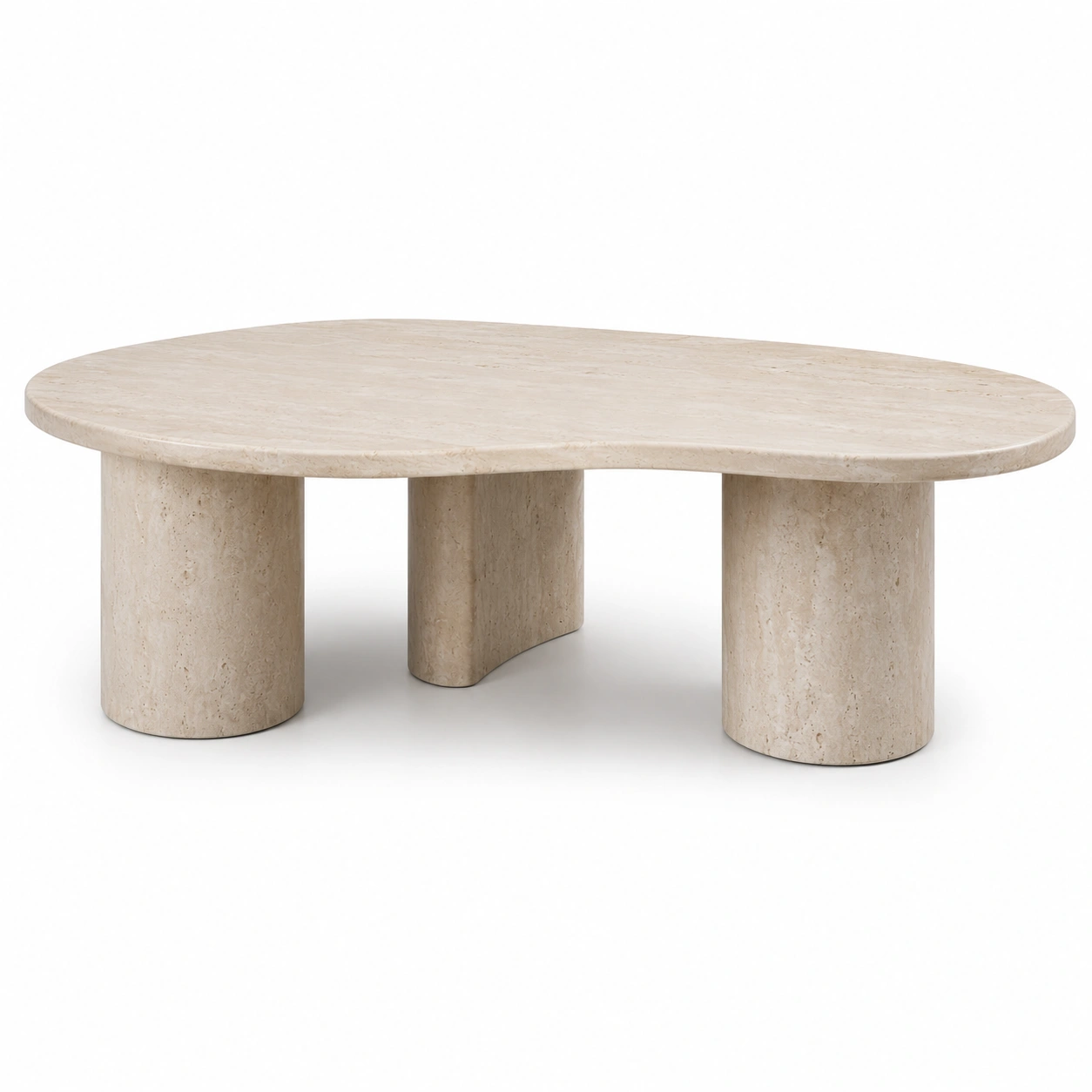 Table basse travertin moderne