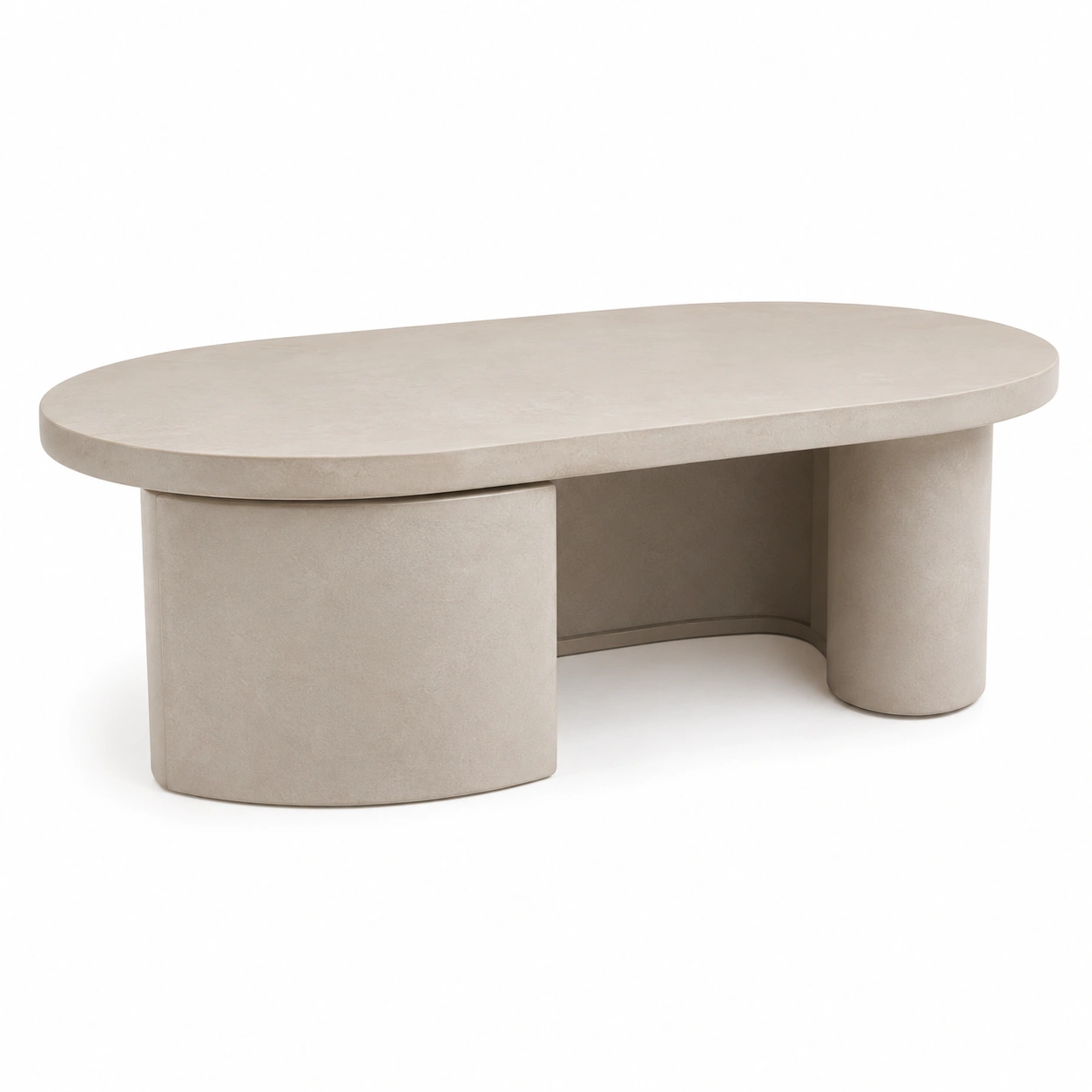 Table basse minimaliste beige