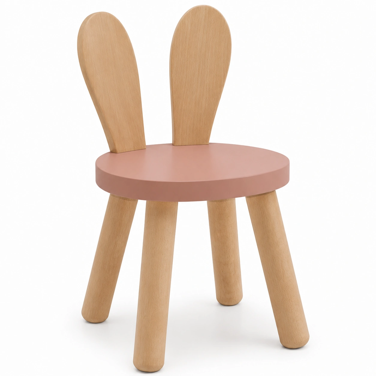 Chaise enfant lapin rose-greenlisse
