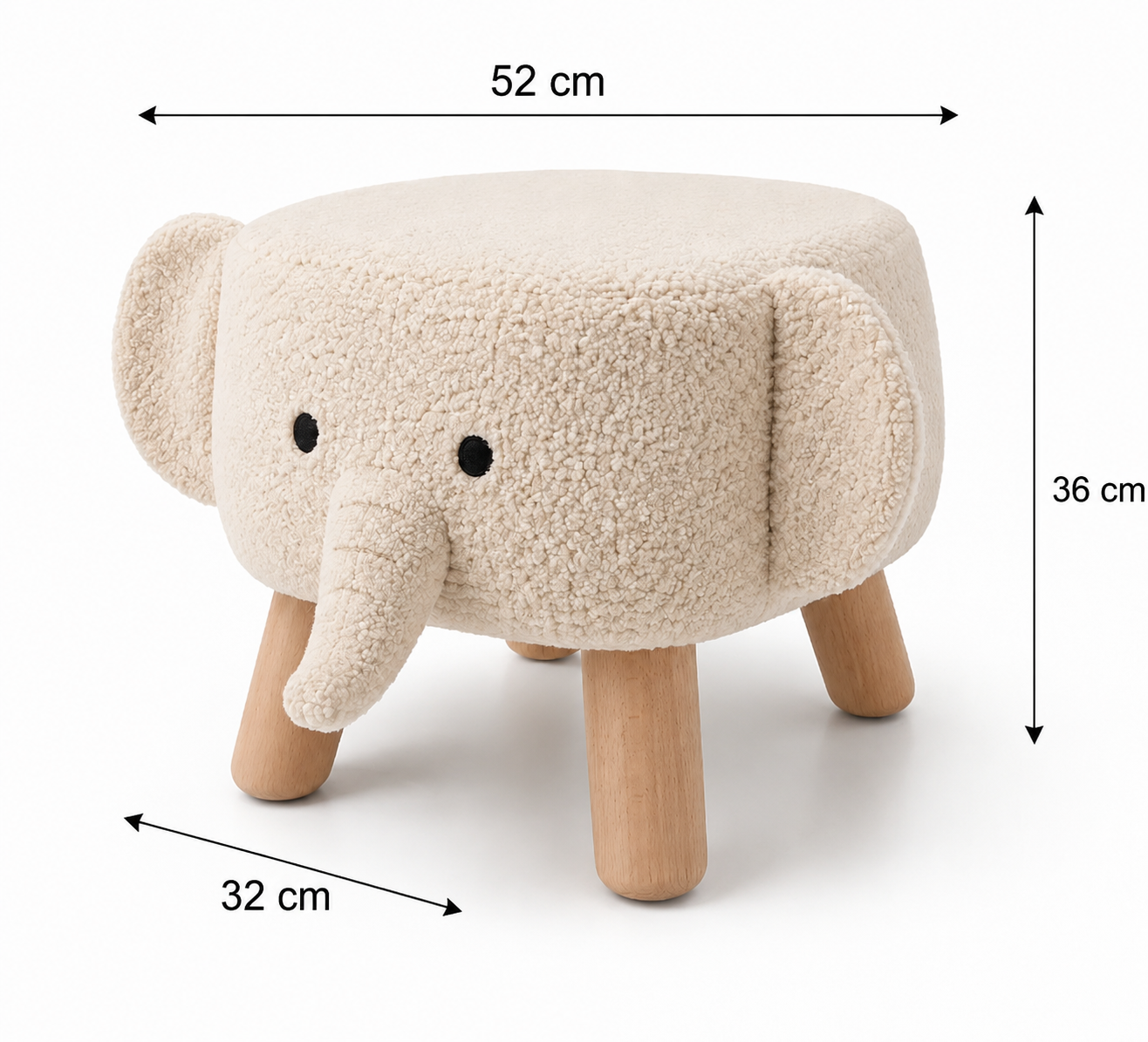 Pouf elephant enfant-greenlisse