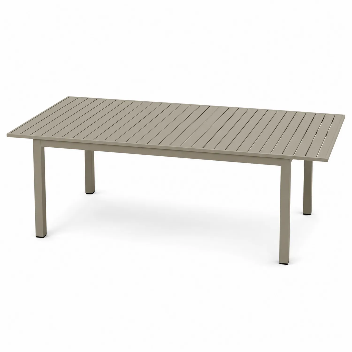 Tavolo da pranzo in metallo beige 180x90 cm-Brixtrivarix