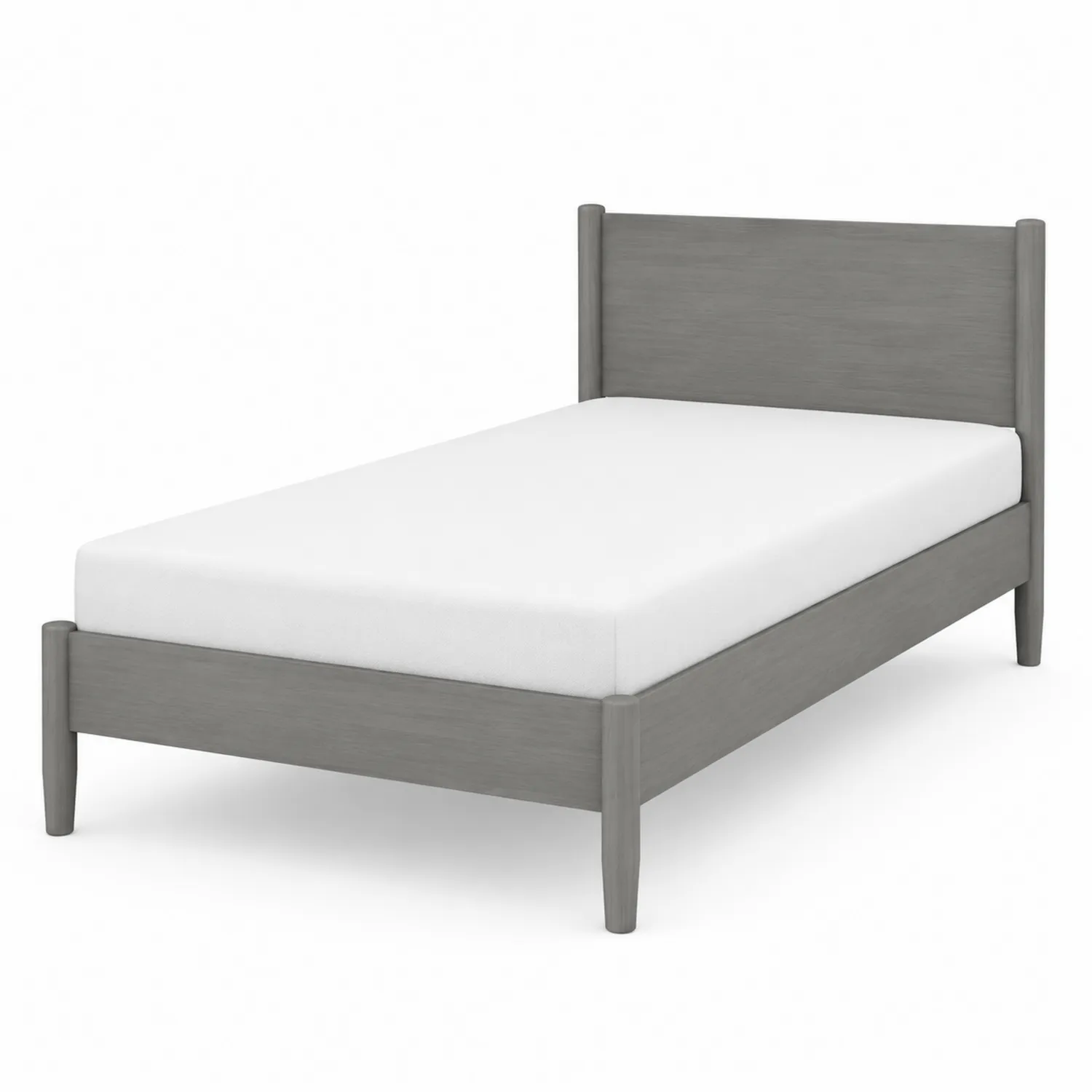 Letto Singolo in Legno Massello con Materasso 200x90 cm-Brixtrivarix