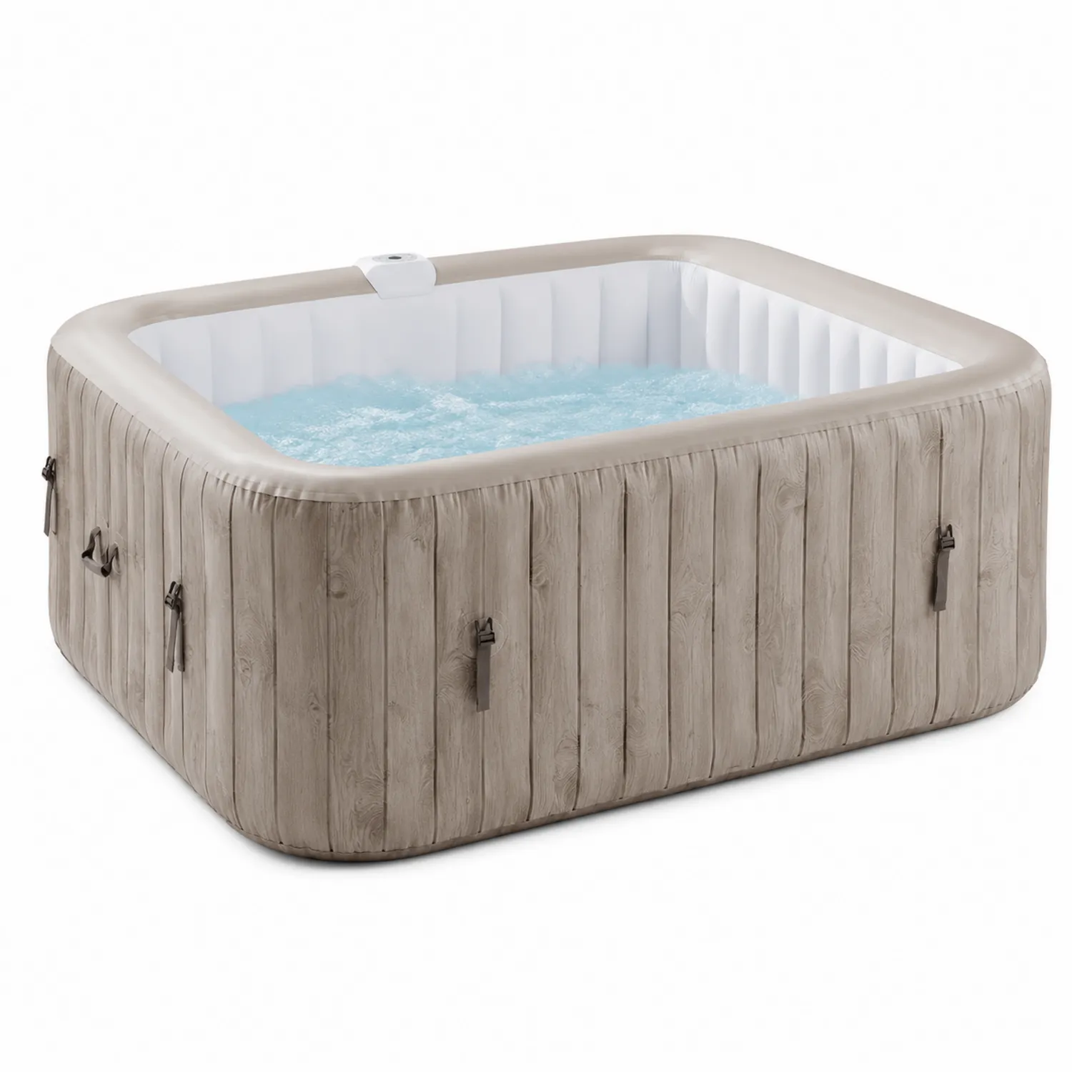 Vasca idromassaggio gonfiabile rettangolare PVC effetto legno-Brixtrivarix