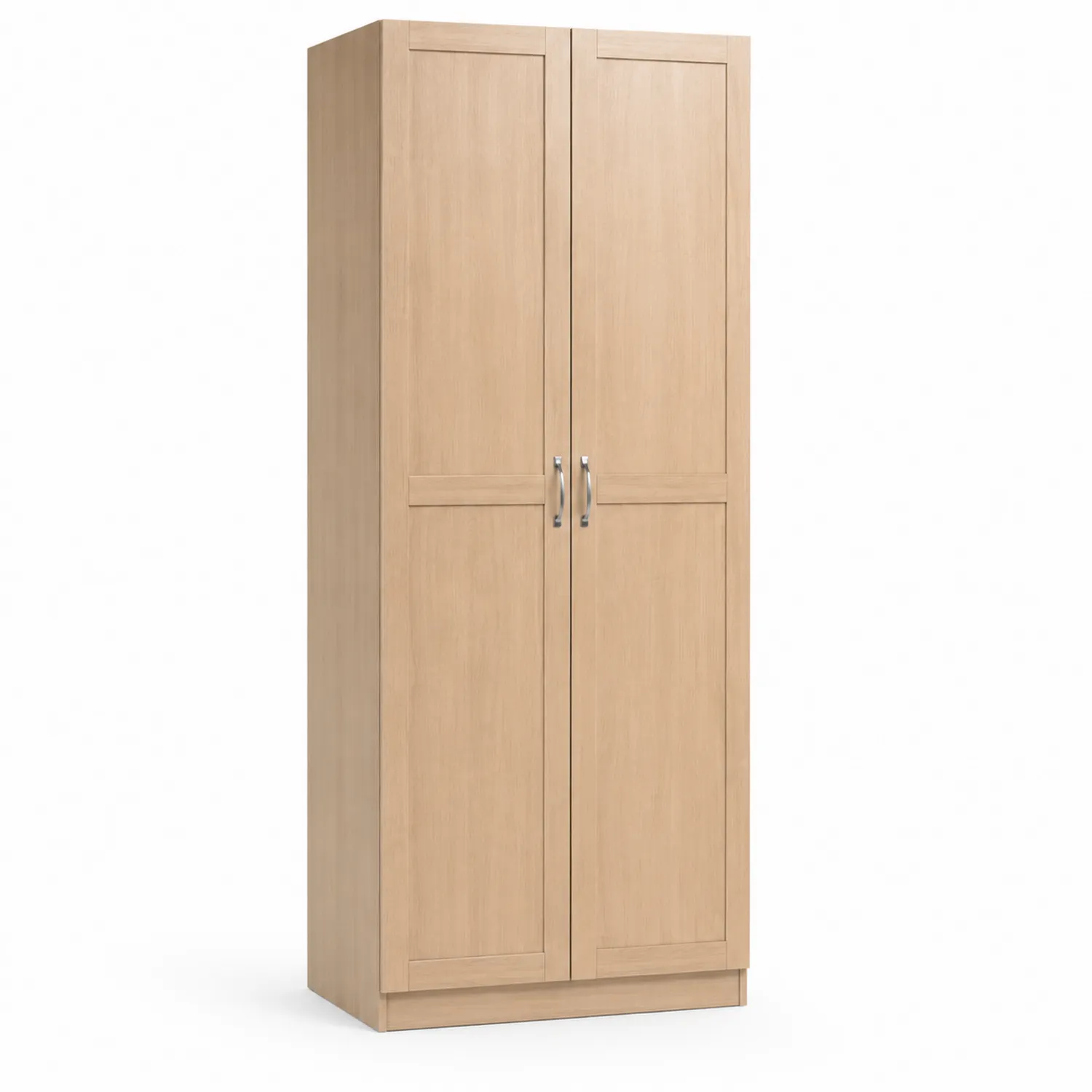 Armadio in Legno Massello 2 Ante 180x80x50 cm-Brixtrivarix