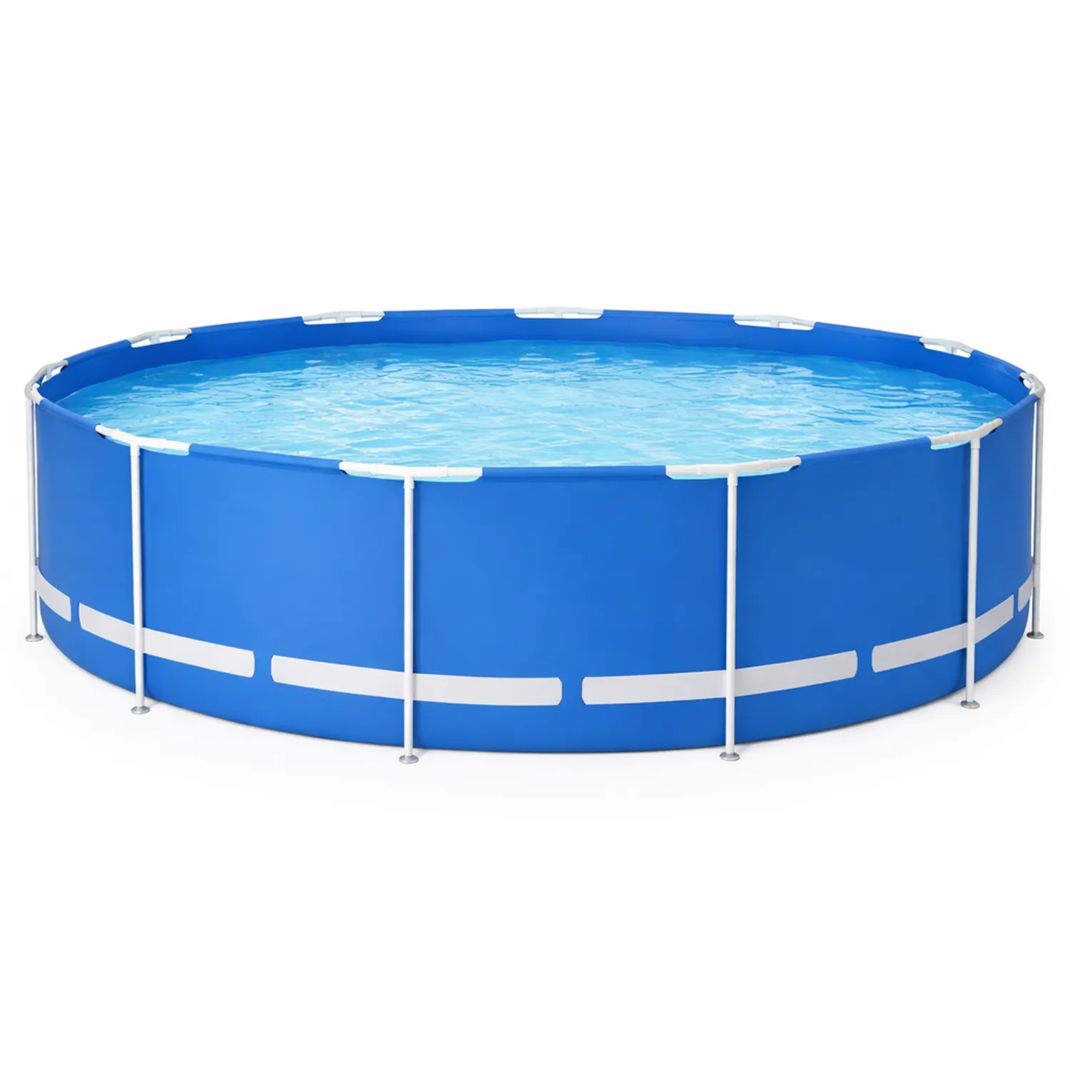 Piscina fuori terra rotonda in PVC rinforzato con struttura in acciaio 366 cm-Brixtrivarix