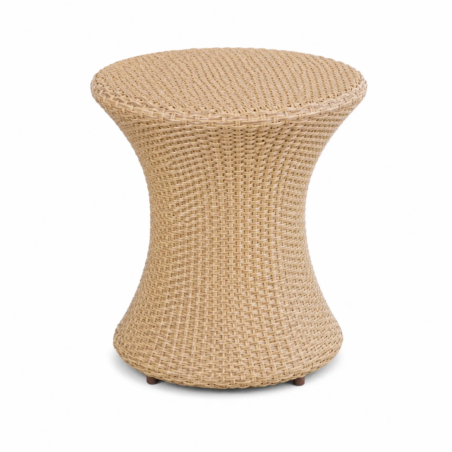 Tavolino in Rattan Sintetico Beige 45 cm-Brixtrivarix