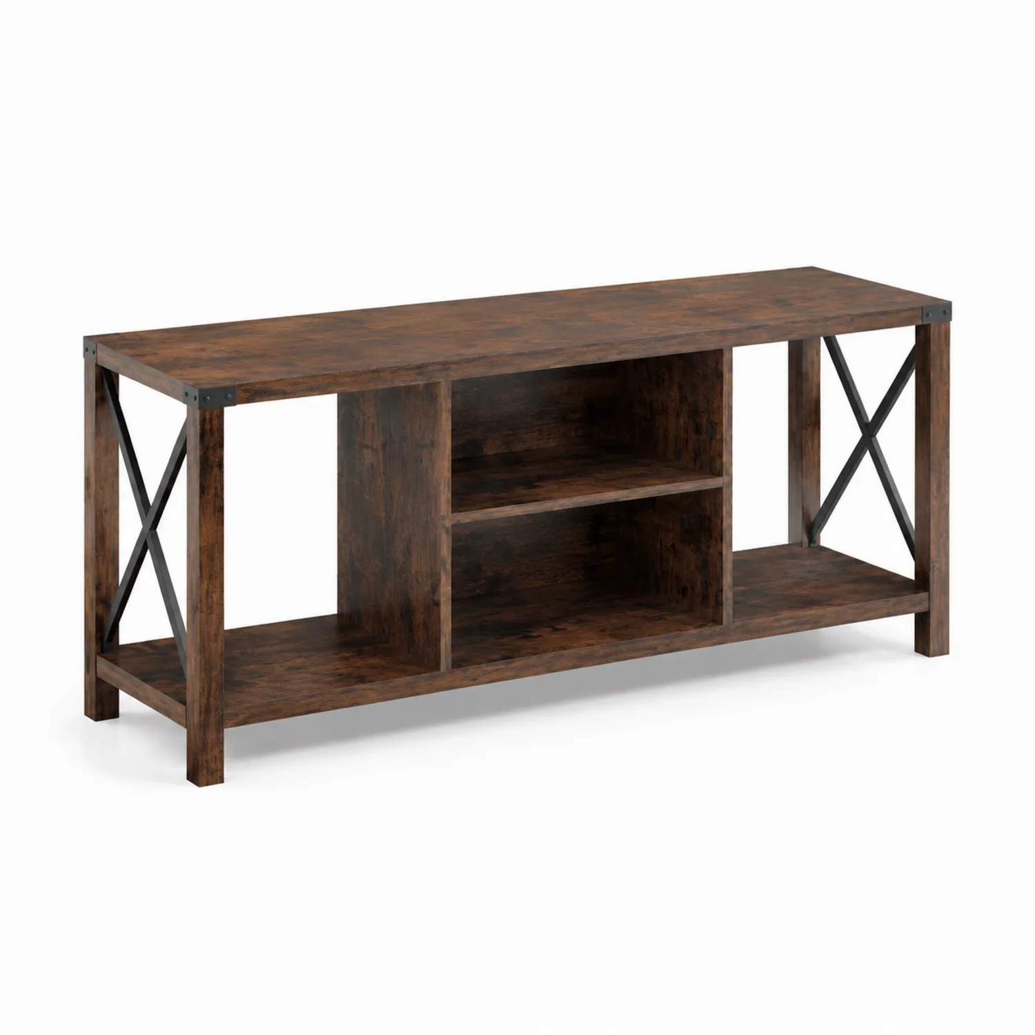 Mobile Porta TV in Legno e Metallo 110x40x70 cm-Nordivilla