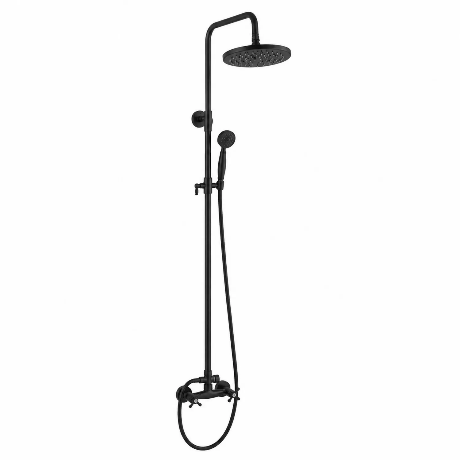 Doccia Esterna Nero in Acciaio Inox e ABS-Nordivilla