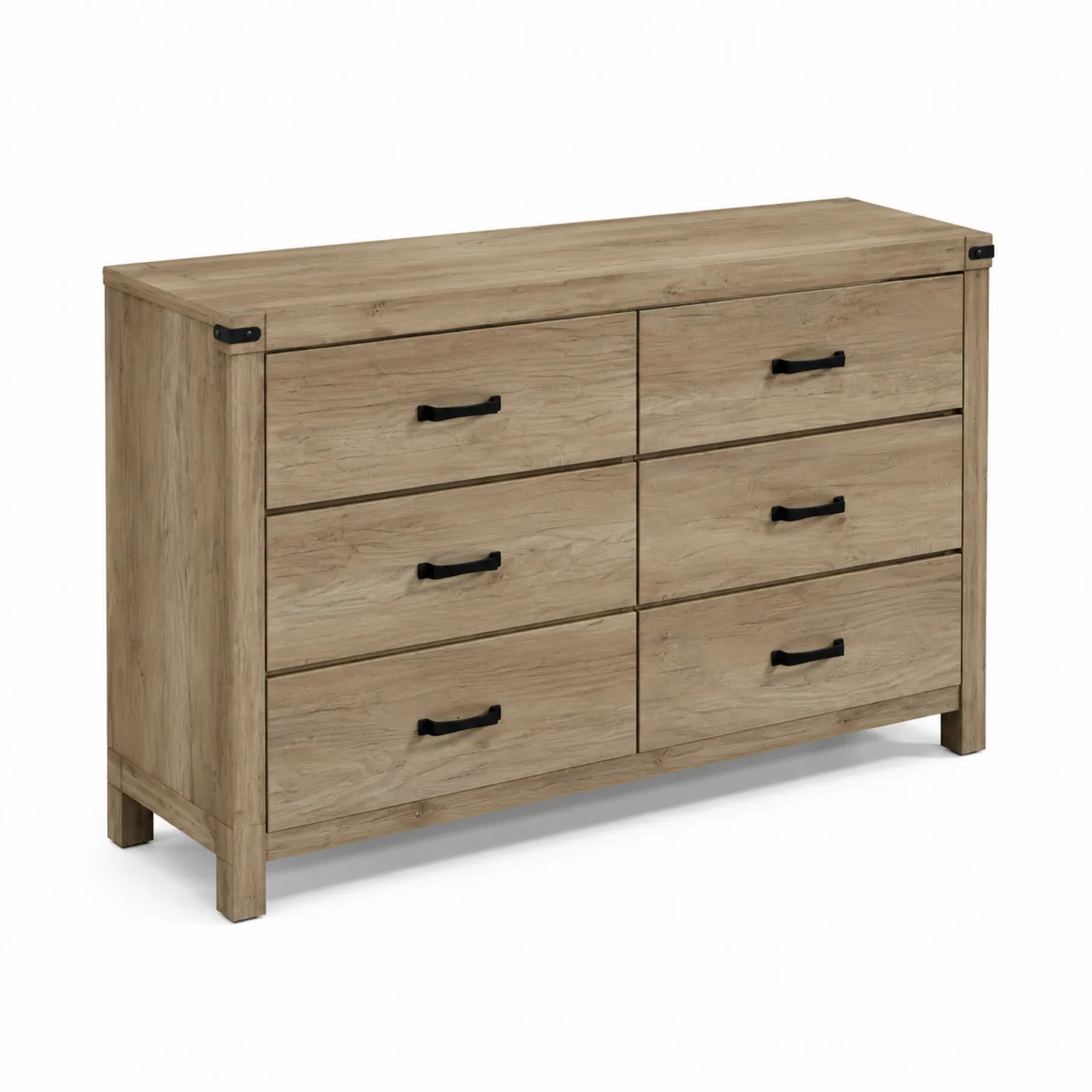 Cassettiera in legno con 6 cassetti colore Rovere-Nordivilla