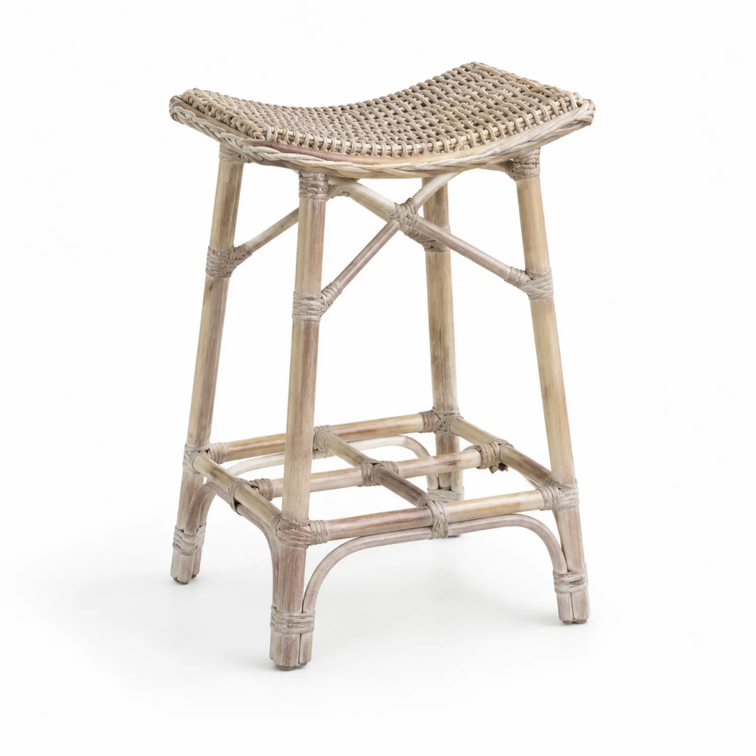 Sgabello in Rattan Beige 70 cm-Nordivilla
