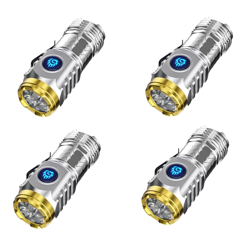 German Three-eyed Monster Mini Flash Super Power Flashlight