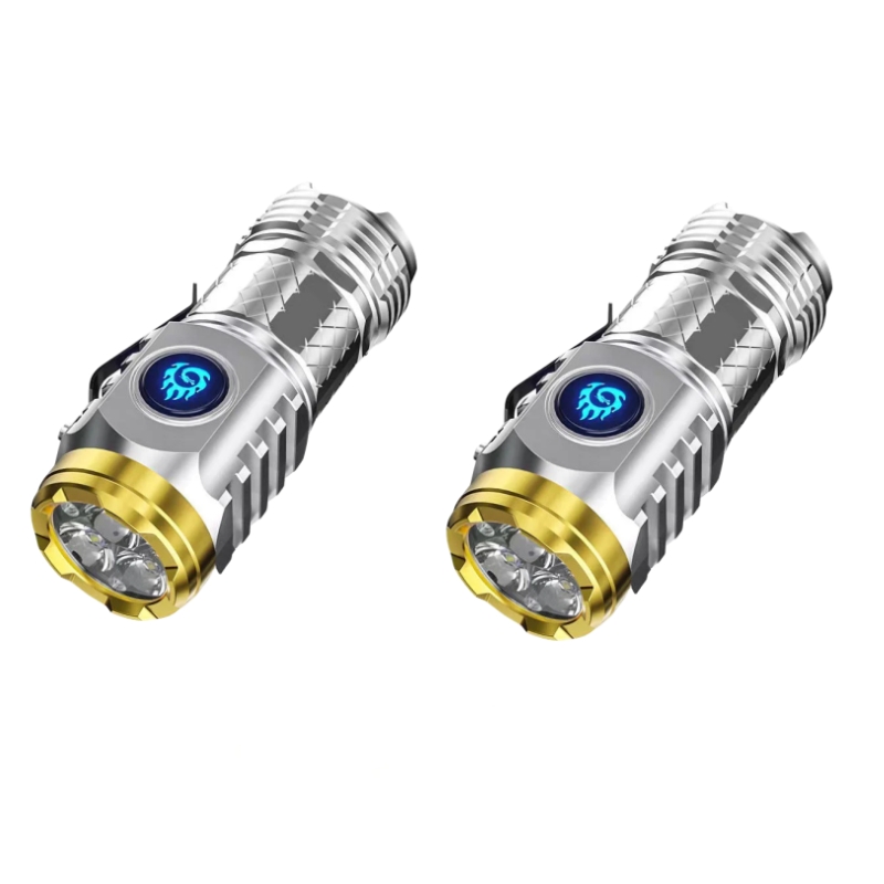 German Three-eyed Monster Mini Flash Super Power Flashlight