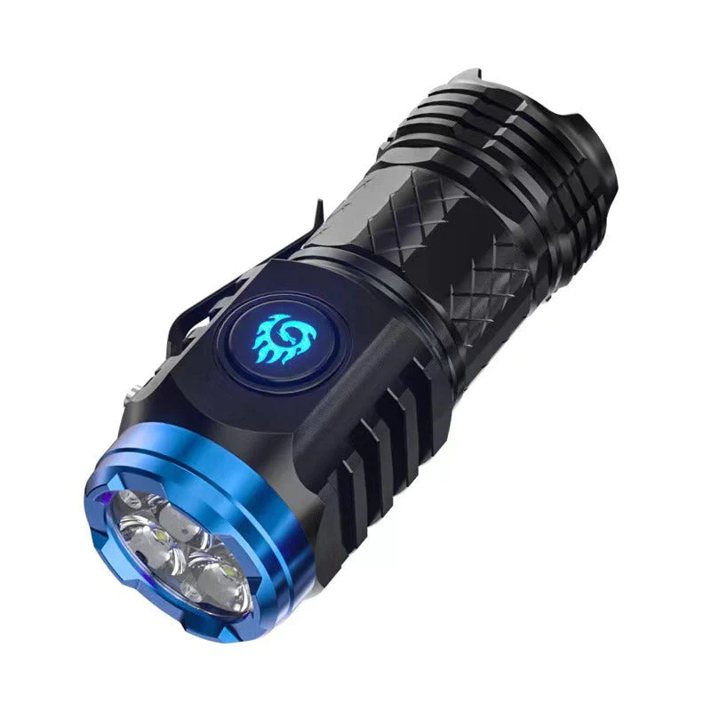 German Three-eyed Monster Mini Flash Super Power Flashlight