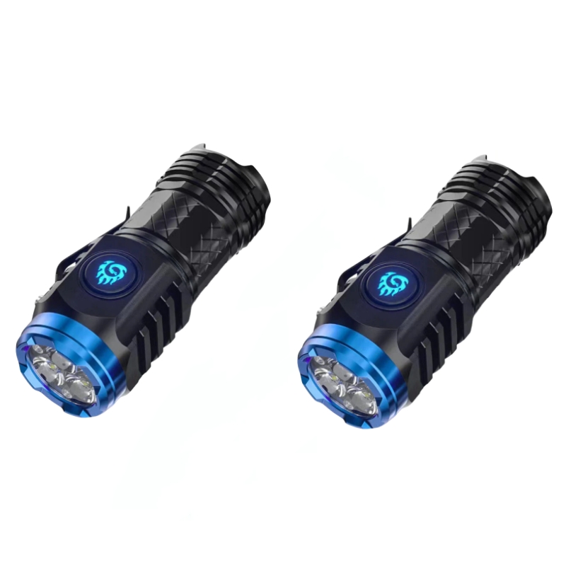 German Three-eyed Monster Mini Flash Super Power Flashlight