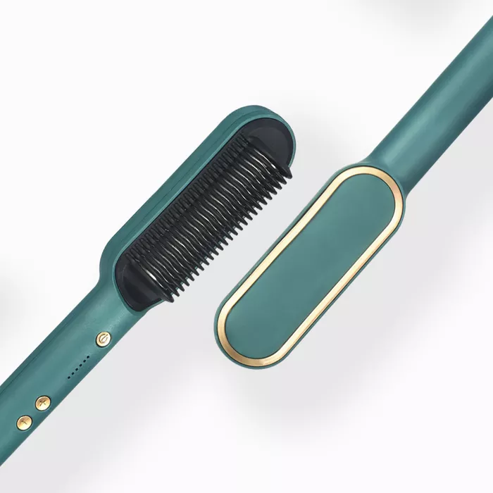 Hair Straightener Styling Brush with Negative Ions