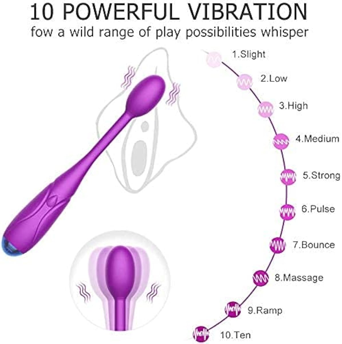 “Strong earthquake and low noise”-  💥Powerful Mini Wand Portable Massage Ball