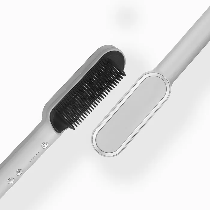 Hair Straightener Styling Brush with Negative Ions