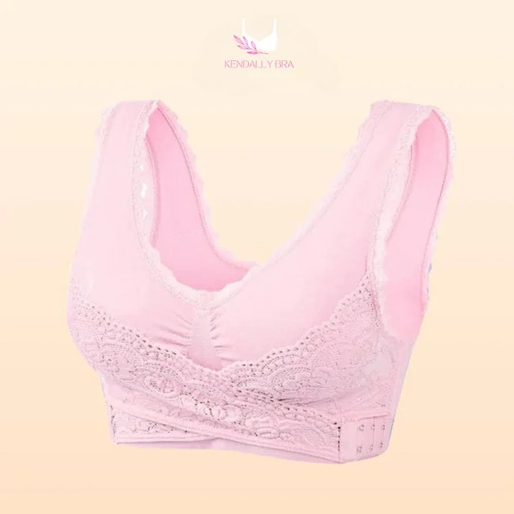 LAST DAY SALE 49% – Comfy Corset Adjustable Bra Front Cross Side Buckle Lace Bras