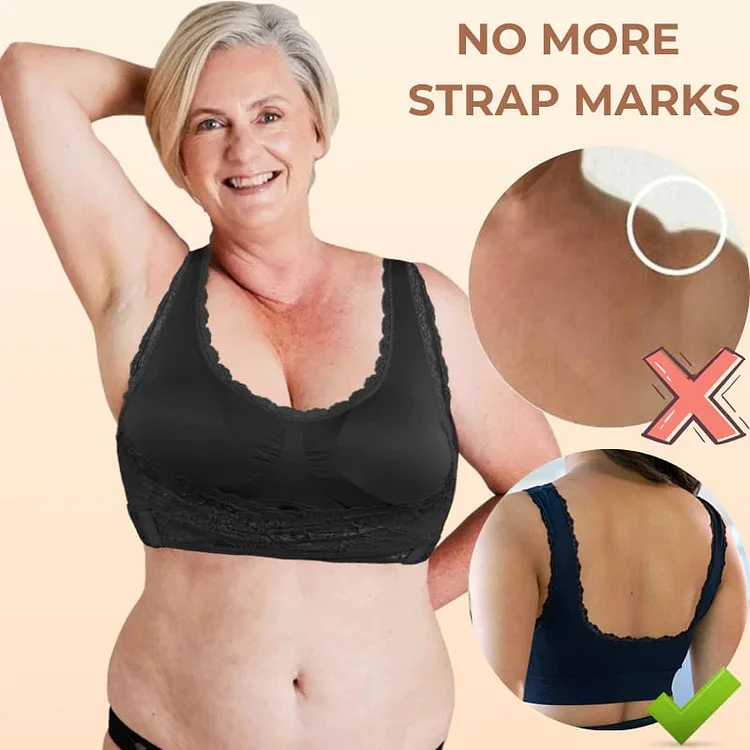 LAST DAY SALE 49% – Comfy Corset Adjustable Bra Front Cross Side Buckle Lace Bras